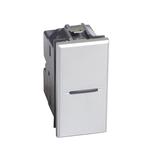 AXOLUTE - Przycisk jednobiegunowy NO 10A (zaciski śrubowe) 1 moduł AXIAL aluminium, Bticino