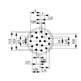 SAI-M23-SE-17-F-G Wkładka stykowa do złączy okrągłych WEIDMULLER