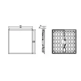 Panel LED Ledinaire RC065B G5 UGR19 28W 3400lm IP20/40 all-in 3000/4000K barwa neutralna ściemnialna
