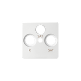 Simon 82 Pokrywa gniazda RTV-SAT-SAT biała