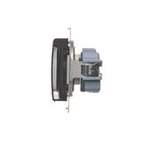 Simon 54 Gniazdo IP44 bez uszczelki 16A z. śrub. klapka transp. brąz mat *Wymagana uszczelka ramki