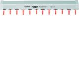 Szyna grzebieniowa kołkowa pozioma 4P 10mm2 12M KB463A HAGER
