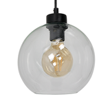Milagro lampa wisząca Sofia Clear 3xE27 czarna MLP6579