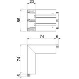 GK-AS53130RW, Naroże zewnętrzne, stałe