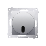 Simon 54 Ściemniacz naciskowy i zdalnie sterowany 20–500 W srebrny mat