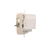 Simon 54 Regulator temperatury z czujnikiem wewnętrznym 16(2) A 230V. Montaż na wkręty złoty mat