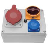 R-BOX 190,  1 x 32A / 5p, 1 x 250 V, wył. 0/1