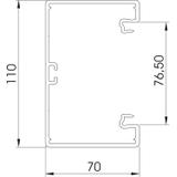 GK-70110GR, Kanał podparapetowy 70X110 SZ.