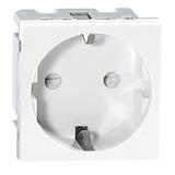 NOEN GS, gniazdo modułowe 45x45mm 1x2P+Z, typ F schuko, 16A 250V, białe OR-GM-9010/W/GS ORNO