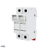 PODSTAWA BEZPIECZNIKOWA 2-POLOWA DO WKŁADEK 10x38 1000V DC MAX. 32A