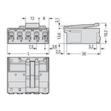 picoMAX wtyk raster 7,5mm 2-bieg. /100szt./ WAGO