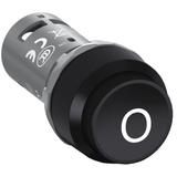 Przycisk monostabilny wypukły 1NC czarny CP33-10B-01