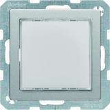 Q.x Sygnalizator świetlny LED podświetlenie czerwone/zielone, alu aksamit lakier