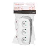 Rozgałęźnik 3x2P+Z z 3 włącznikami ES-3 ORNO