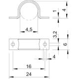 WN 7855/B, UCHWYTY DO PRZEW.4,5MM OC.G.Ż.CH