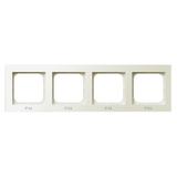 SONATA Ramka poczwórna do łączników IP-44 - kolor ecru