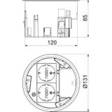 MT R2 VDE, Puszka instalacyjna do for GES R2