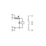 moduł przekaźnikowy 20mm 24V DC 1r