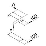 tehalit.UK Element do dopasowania długości 240X38mm stal UKM240380 HAGER
