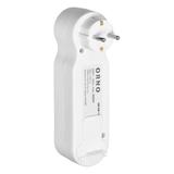 Rozgałęźnik 3x2P+Z z włącznikiem, Schuko, wtyczka górna, biały OR-AE-13254(GS) ORNO