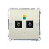 "Simon BASIC WMUE-012000-9013 Gniazdo ekwipotencjalne podwójne (moduł)