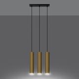 Sollux Lampa Wisząca LAGOS 3 złoty połysk SL.1201