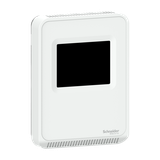 SLP, zadajnik z czujnikiem temp+wilg+CO2, ekran dotykowy, BACnet/Modbus, biały mat.