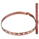 Wspornik do drutu 8 mm z obejmą PS do rury spustowej, Cu