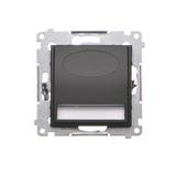 Simon 54 Oprawa oświetleniowa LED 230 V AC 1.1 W białe zimne 5900 K czarny DOSA.01/49 KONTAKT