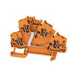 ZDK 2.5-2V BED OR Złączka szynowa przelotowa /50szt./ WEIDMULLER