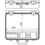 Kufer z tworzywa sztucznego, pusty, dla kompletu uziemiaczy typ VI
