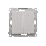 Simon 55 Ściemniacz do LED ściemnialnych klawiszowy Aluminium mat