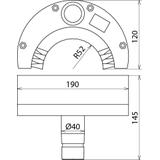 Szczotka półokrągła fi 120 mm