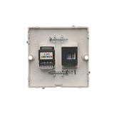 Simon Basic Gniazdo komputerowe RJ45 kat.5e + telefoniczne RJ11 . Montaż gniazda na wkręty do puszki stal inox BMF5T.02/21 KONTAKT