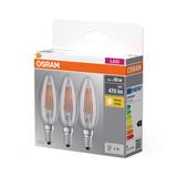 Lampa LED BASE Classic B40 4W/827 230V Filament szkło przezroczyste E14 FS3 OSRAM