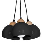 Milagro lampa wisząca Dama Black 3xE27 MLP6580
