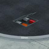 tehalit.VE-EE Pokrywa uchylna płytki montaż Q08 294X294 5mm czarny PA KDQ08059005 HAGER