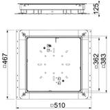 UZD350-3, PUSZKA PRZELOTOWA I ROZGAŁĘŹNA 510X467X70