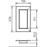 G-AWAG70170RW, Maskownica przejścia przez ścianę