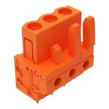 MCS-MIDI Classic gniazdo 3-bieg. pomarańczowe raster 5,08 mm