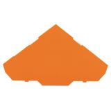 ścianka końcowa pomarańczowa