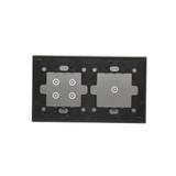 Simon 54 Touch Panel dotykowy S54 Touch 2 moduły 1 pole dotykowe + 4 pola dotykowe srebrna mgła DSTR214/71 KONTAKT