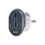 Adapter podróżny - Go to Europe, 230V/13A, uniwersalne gniazdo, wtyczka Uni-Schuko, szary TA-5 ORNO