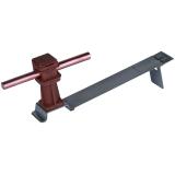 Wspornik dachowy FLEXIsnap, wys. 36 mm, stal nierdzewna NIRO/ tworzywo, brązowy