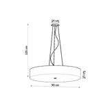 Sollux Żyrandol SKALA 90 biały SL.0805