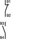 Styk sygnalizacyjny do MCB RCBO 1NO+1NC Ith=6A 230VAC MZ202 HAGER