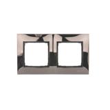 Simon 54 Premium Ramka 2-krotna PREMIUM IP20 / IP44 ciemna stal DR2/67 KONTAKT