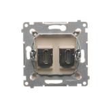 Simon 54 Gniazdo HDMI podwójne kremowy