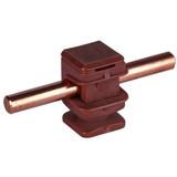 Wspornik DEHNsnap wys. 16 mm, M6, tworzywo, brązowy