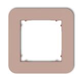 MINI Ramka uniwersalna pojedyncza zaokrąglona z tworzywa łososiowy